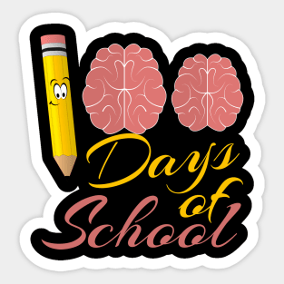 100 days of school Sticker